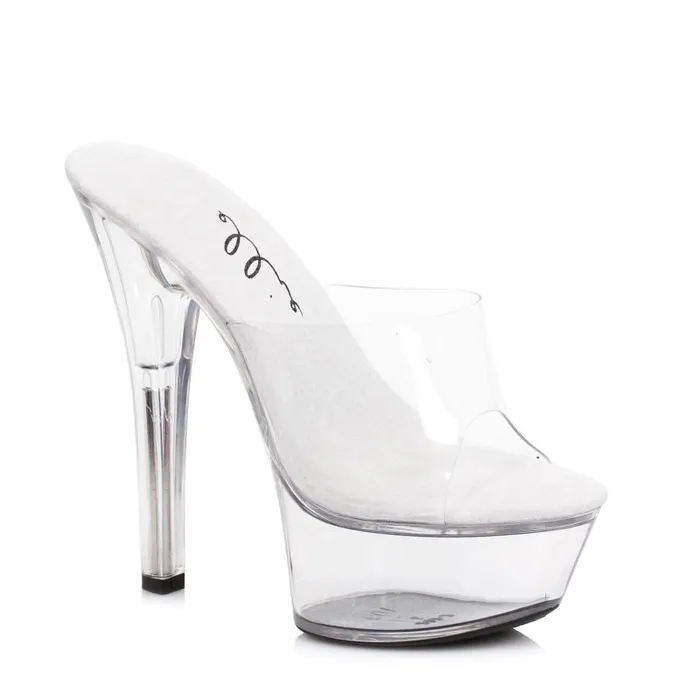 Anal Ellie Shoes Slip On Sandal Clear 6in