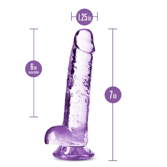Dildos Naturally Yours 7 Crystaline Dildo Amethyst Naturally Yours