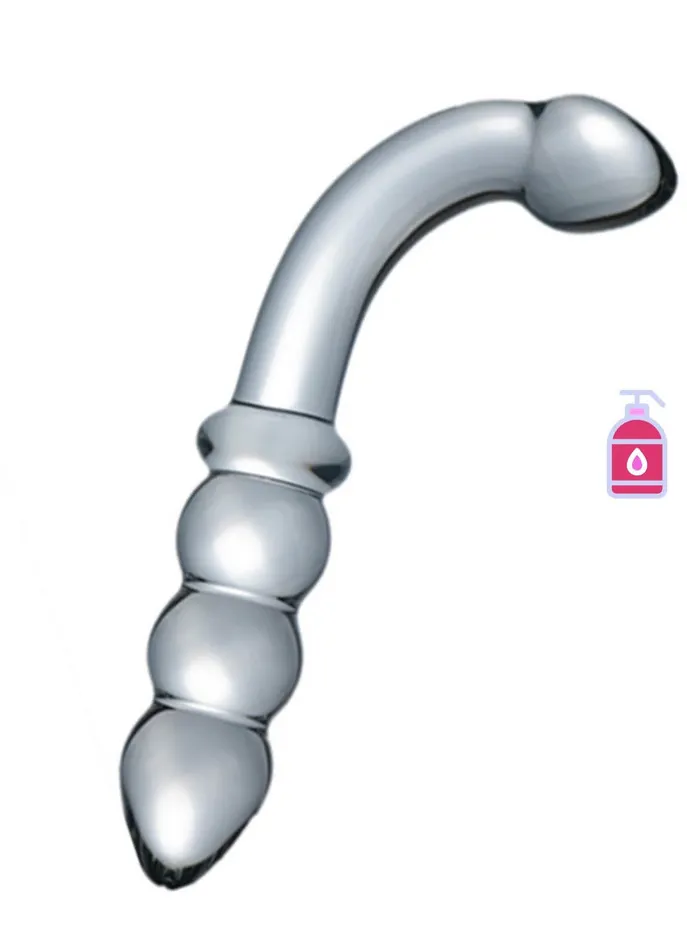 Spectrum Ribbed GSpot Glass Dildo Sex Toy Anal Vaginal Lovetwoo Anal