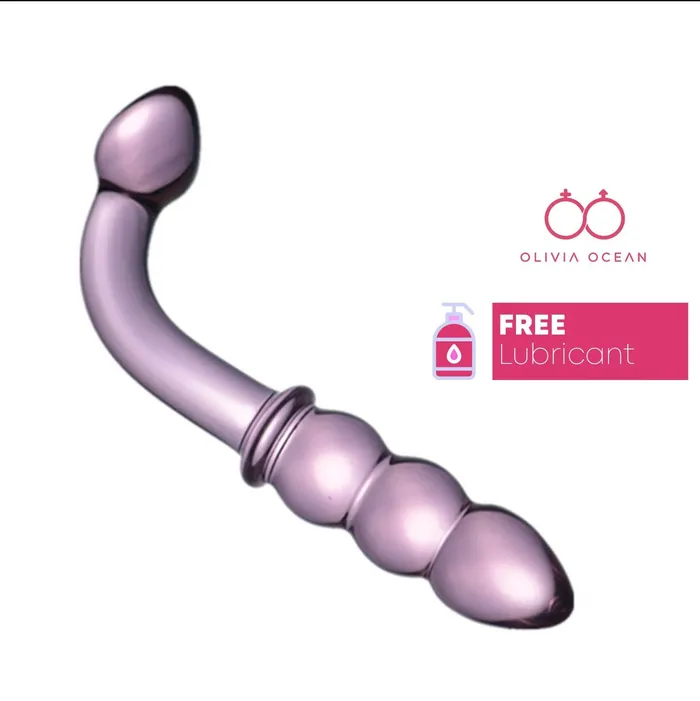 Spectrum Ribbed GSpot Glass Dildo Sex Toy Anal Vaginal Lovetwoo Anal
