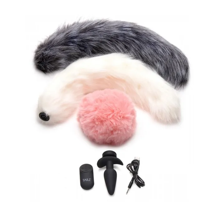 Tailz Male Sex Toys Tailz SnapOn Vibrating Silicone Anal Plug 3 Tails With Remote Control Tailz Male Sex Toys Tailz SnapOn Vibrating Silicone Anal Plug 3 Tails With Remote Control
