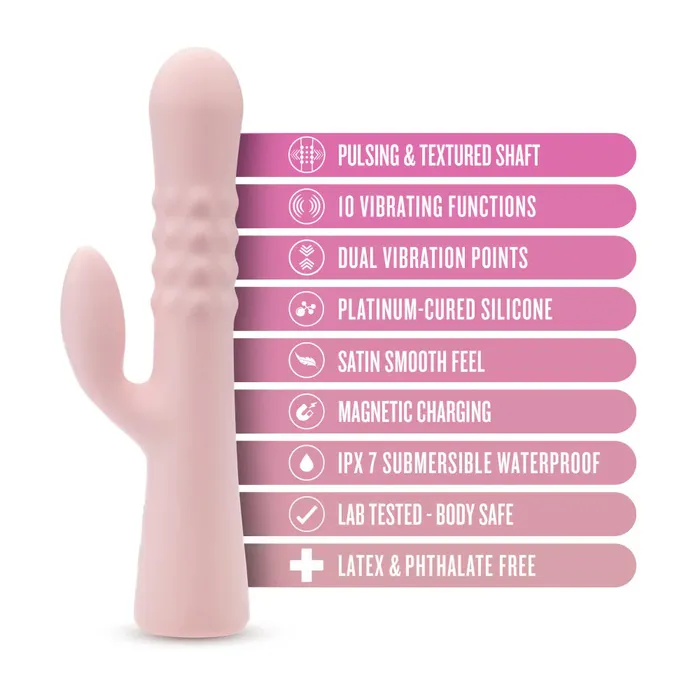 Blush Novelties Female Sex Toys Jaymie 925 Dual Stimulation Rabbit Vibrator