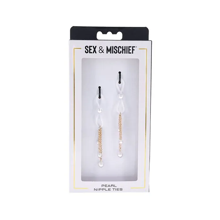 Sportsheets Couples Sex And Mischief Pearl Nipple Ties