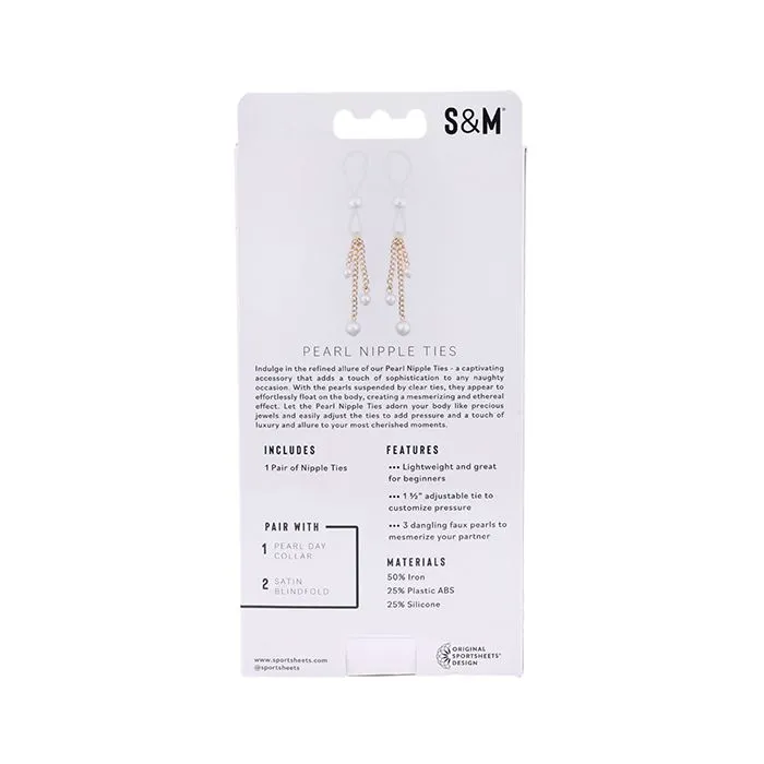 Sportsheets Couples Sex And Mischief Pearl Nipple Ties Sportsheets Couples Sex And Mischief Pearl Nipple Ties