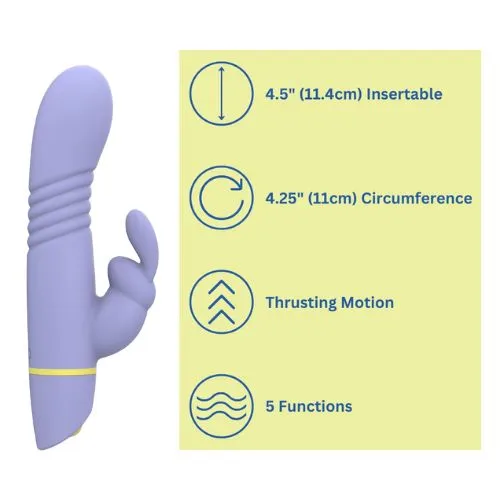Female Sex Toys NNN Retail Ltd Mina Tide Thrusting Rabbit Vibrator