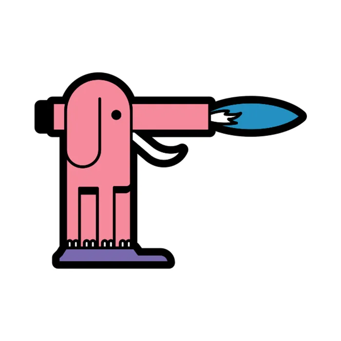 Wood Rocket Vibrators Pin Elephant Torch
