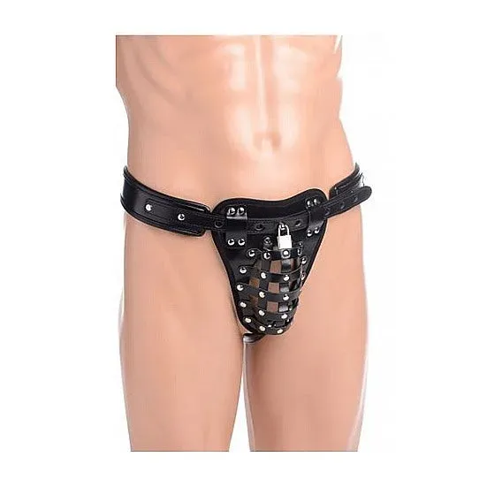 XR Brands Male Sex Toys STRICT Safety Net Male Chastity Belt