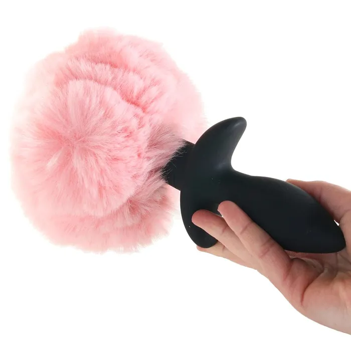 Anal pink cherry XR Brands Tailz Waggerz Moving Vibrating Bunny Tail Butt Plug