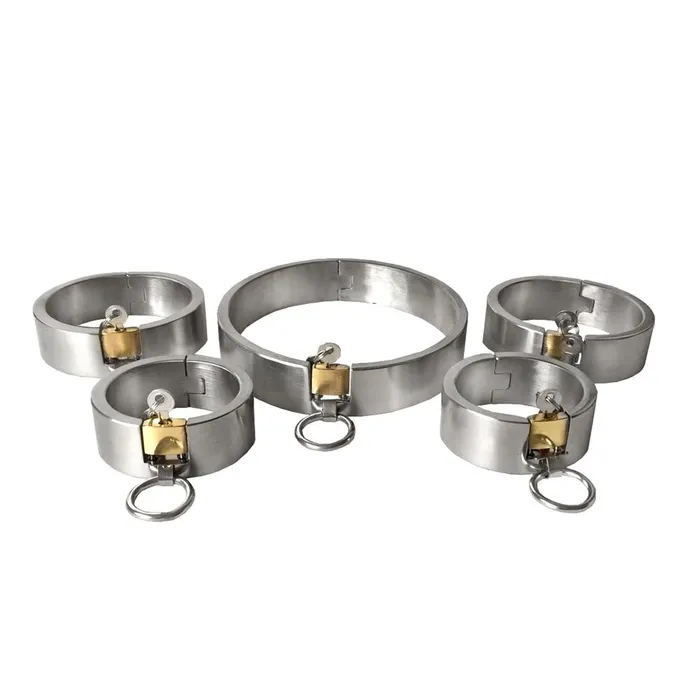 Collars Leashes Stainless Steel Locking Bdsm Handcuffs Collar Shackles Restraints Kit House of Dasein Dildos Collars Leashes Stainless Steel Locking Bdsm Handcuffs Collar Shackles Restraints Kit House of Dasein Dildos