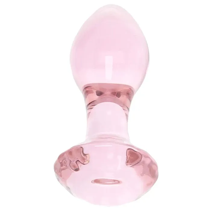 Crystal Series Crystal Glass Gem Plug in Pink pink cherry Anal