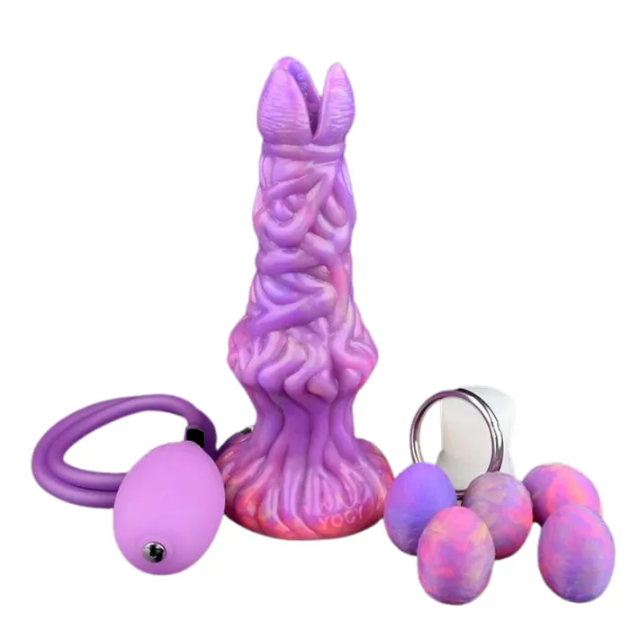 House of Dasein Anal Fantasy Dildos Fantasy Pneumatic Luminous Ovipositor Anal Sex Toys Lay Eggs Dildos Butt Plug