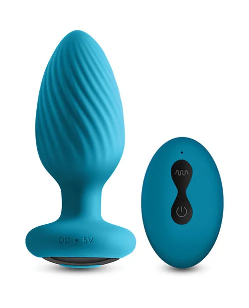 Inya Anal Inya Alpine 20 Gyrating and Vibrating Plug w Remote Teal