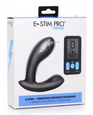 Landco Male Sex Toys Zeus EStim Vibrating Prostate Massager