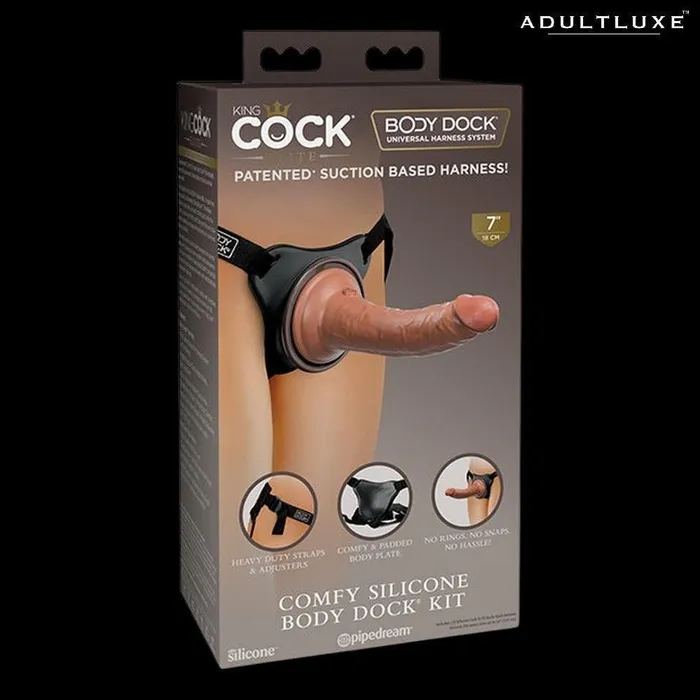 Pipedream Products Female Sex Toys King Cock Elite Comfy Silicone Body Dock Kit