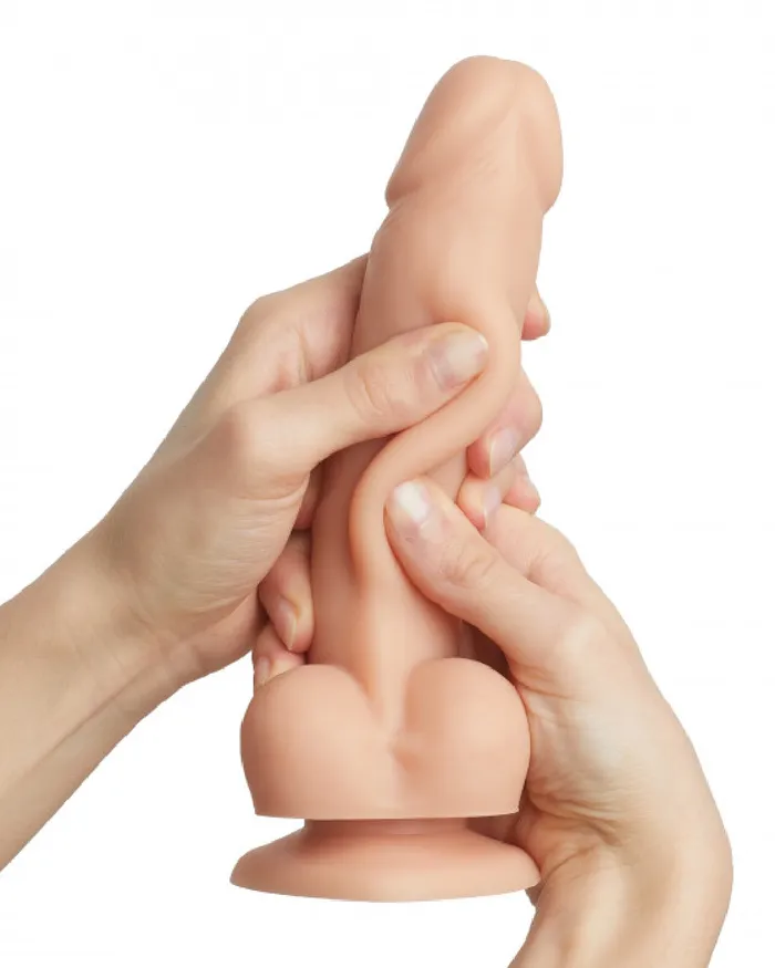 Sliding Skin Realistic Large 775 Inch Vanilla Silicone Dildo with Suction Cup Lovely Planet Female Sex Toys
