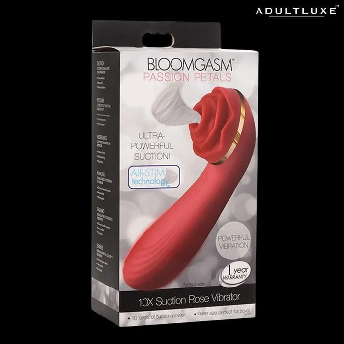 XR Brands Female Sex Toys Inmi Bloomgasm Passion Petals Suction Rose Vibrator