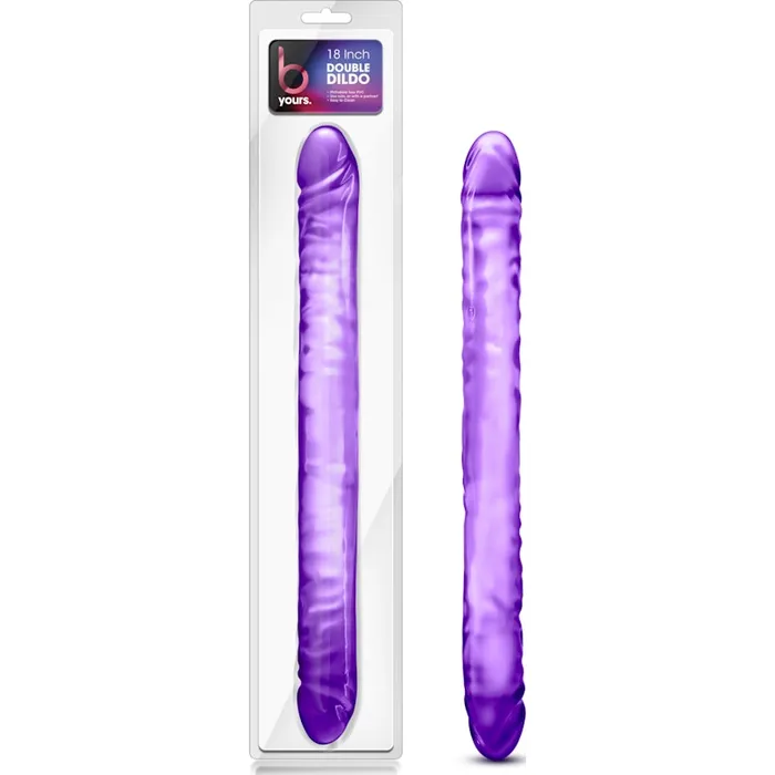 B Yours Double Dildo Purple 18in Purple B Yours Dildos