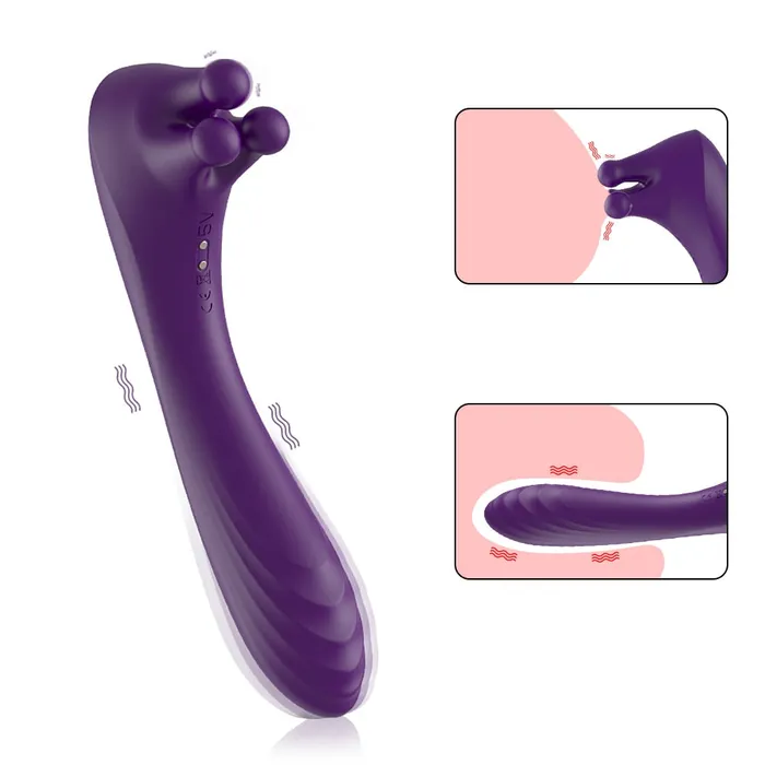 Female Sex Toys Lusty Age Clitoral Vibrator Trio of Fondling Nubs G Spot Dildo Vibrator