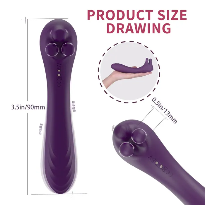 Female Sex Toys Lusty Age Clitoral Vibrator Trio of Fondling Nubs G Spot Dildo Vibrator