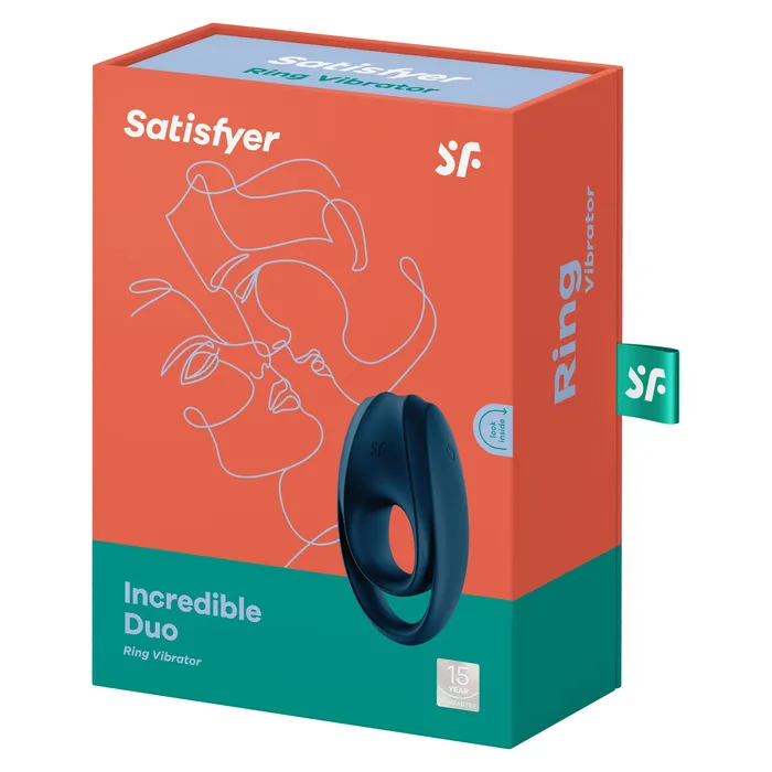 Incredible Duo Ring Vibrator Dark Blue Satisfyer Vibrators Incredible Duo Ring Vibrator Dark Blue Satisfyer Vibrators