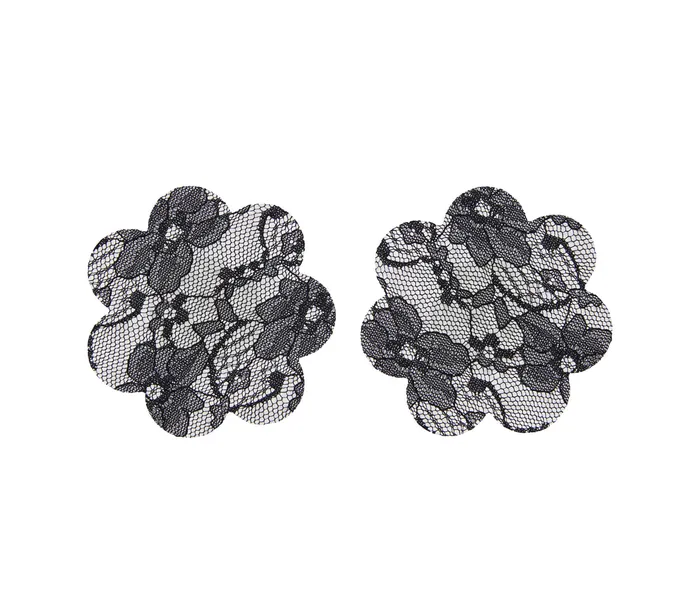 Love in Leather Vibrators Love in Leather Daisy Lace Flower Reusable Nipple Pasties Black Love in Leather Vibrators Love in Leather Daisy Lace Flower Reusable Nipple Pasties Black