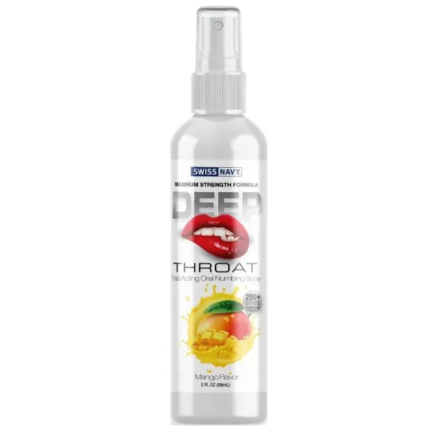 Male Sex Toys Swiss Navy Swiss Navy Mango Deep Throat Spray 59ml