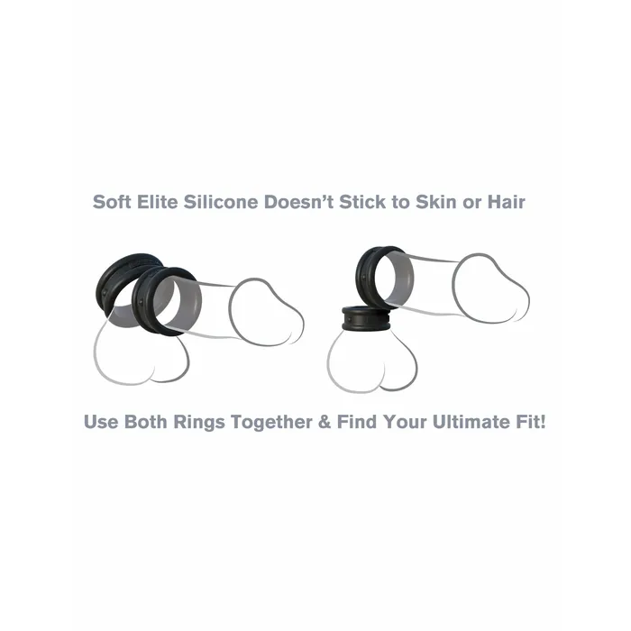 Pipedream Anal Fantasy CRingz Max Width Silicone Rings Black Pipedream Anal Fantasy CRingz Max Width Silicone Rings Black