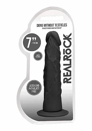 REALROCK 7 INCH REALISTIC DILDO WITHOUT BALLS SHOTS Dildos