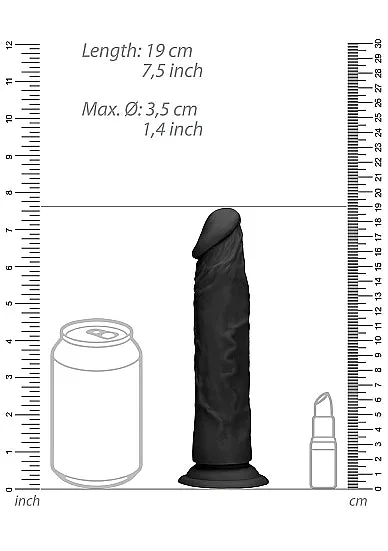 REALROCK 7 INCH REALISTIC DILDO WITHOUT BALLS SHOTS Dildos
