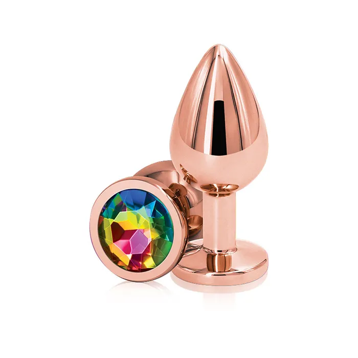 Rear Assets Rose Gold Medium Rainbow nsnovelties Anal