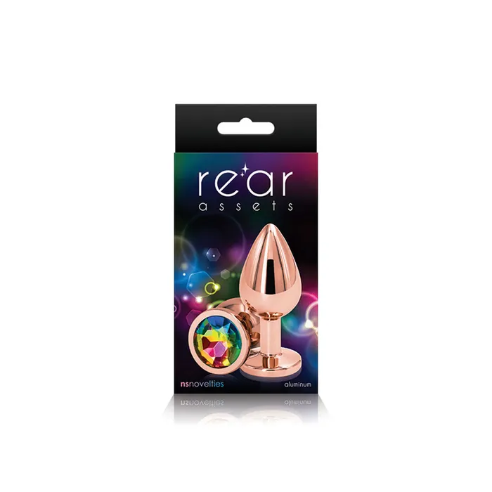 Rear Assets Rose Gold Medium Rainbow nsnovelties Anal