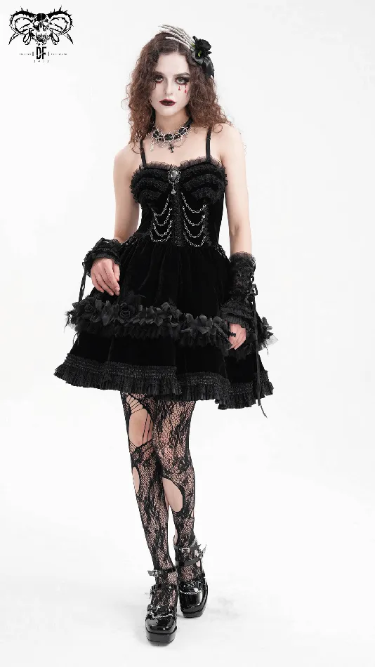 Sophisticated Lace Evening Gown with Chains and Beads EVEs SECRETS Male Sex Toys