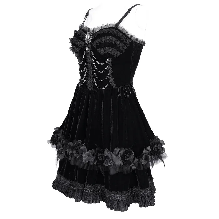 Sophisticated Lace Evening Gown with Chains and Beads EVEs SECRETS Male Sex Toys