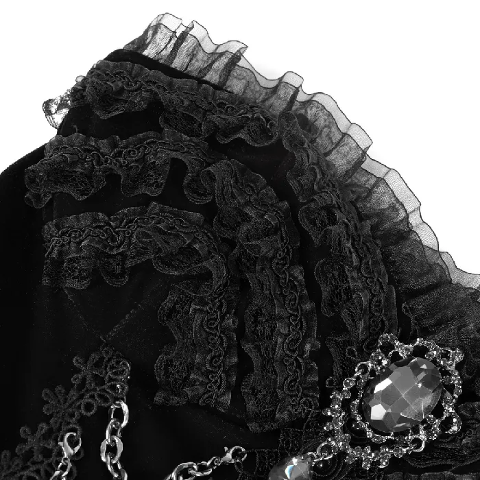 Sophisticated Lace Evening Gown with Chains and Beads EVEs SECRETS Male Sex Toys
