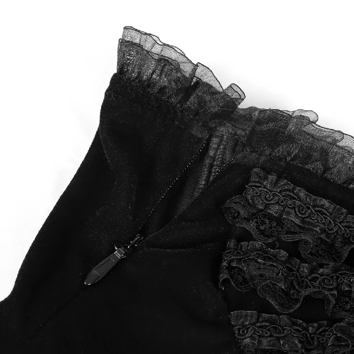 Sophisticated Lace Evening Gown with Chains and Beads EVEs SECRETS Male Sex Toys