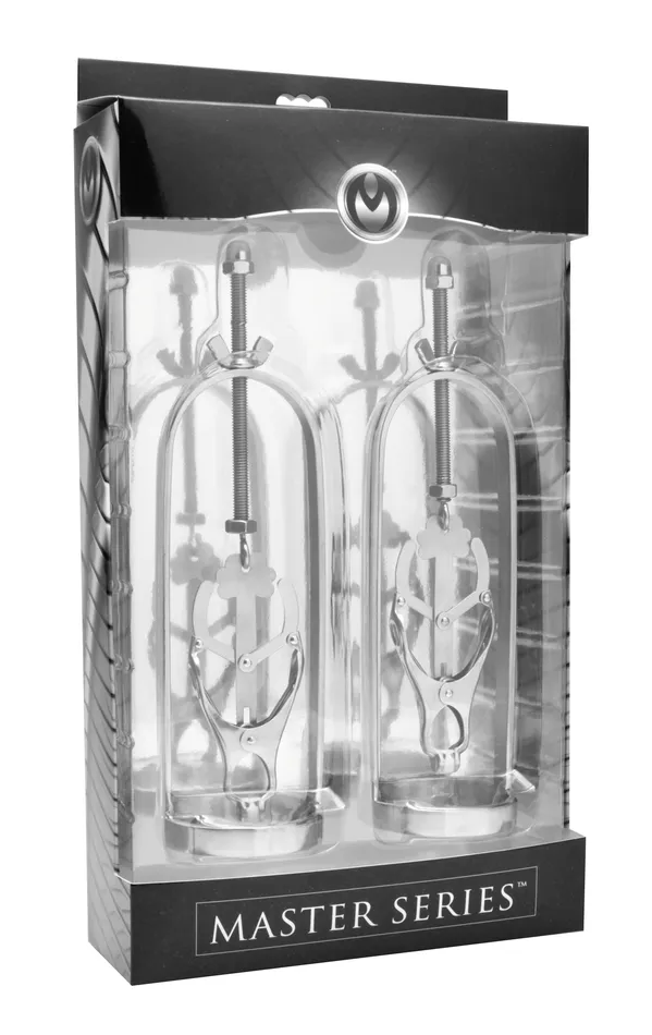 Stainless Steel Clover Clamp Nipple Stretcher Master Series Master Series Male Sex Toys