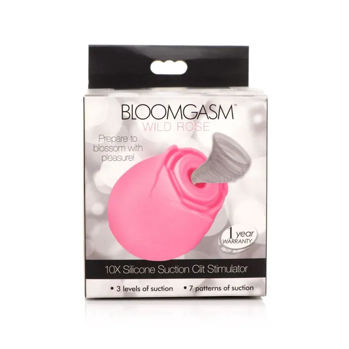 Vibrators Windsor Bloomgasm Wild Rose Silicone Suction Stimulator Pink