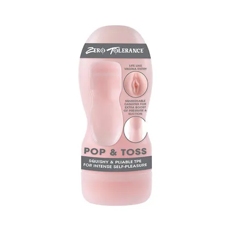 Zero Tolerance Pop Toss Squeezable Stroker Evolved Male Sex Toys