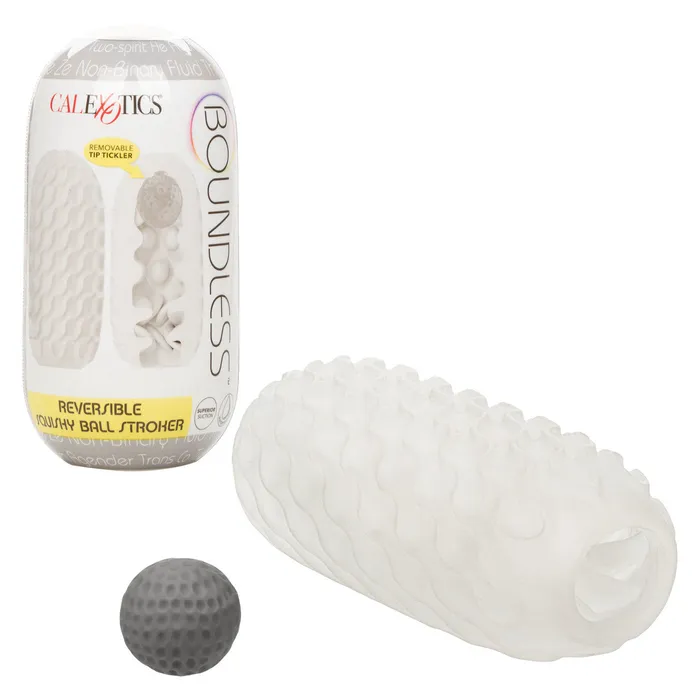 CalExotics Male Sex Toys Boundless Reversible Squishy Ball Stroker Smoke CalExotics Male Sex Toys Boundless Reversible Squishy Ball Stroker Smoke