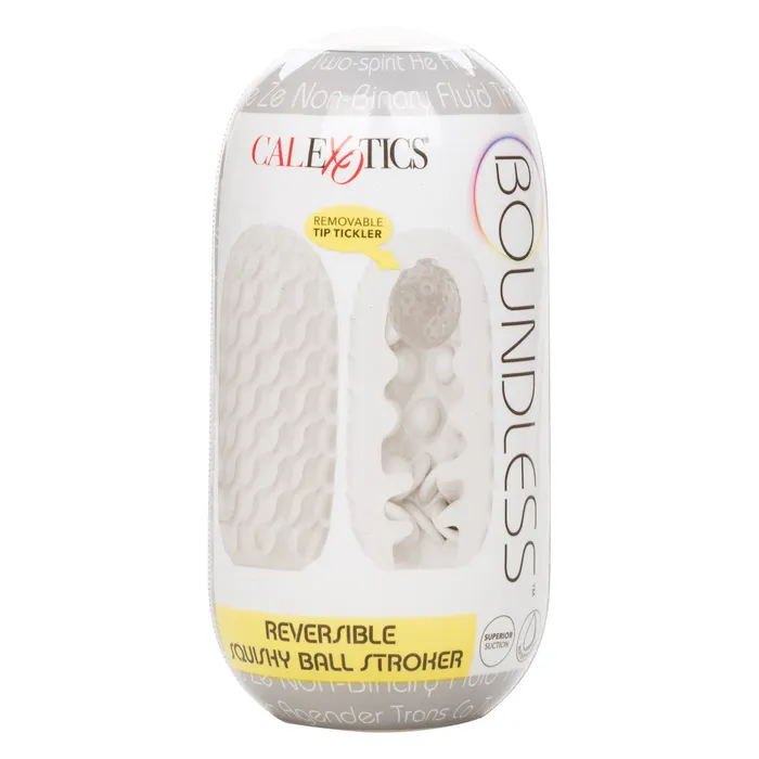 CalExotics Male Sex Toys Boundless Reversible Squishy Ball Stroker Smoke CalExotics Male Sex Toys Boundless Reversible Squishy Ball Stroker Smoke