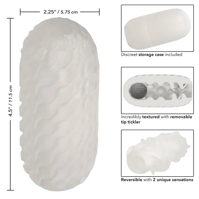 CalExotics Male Sex Toys Boundless Reversible Squishy Ball Stroker Smoke CalExotics Male Sex Toys Boundless Reversible Squishy Ball Stroker Smoke