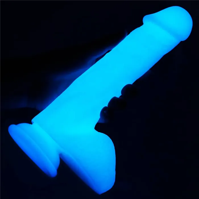 LOVETOY Dildos 80 Glow in the Dark Silicone Dildo