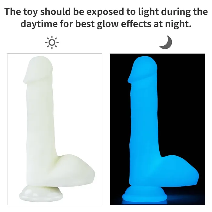 LOVETOY Dildos 80 Glow in the Dark Silicone Dildo