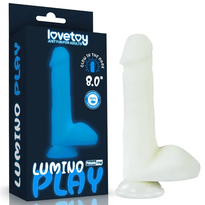 LOVETOY Dildos 80 Glow in the Dark Silicone Dildo
