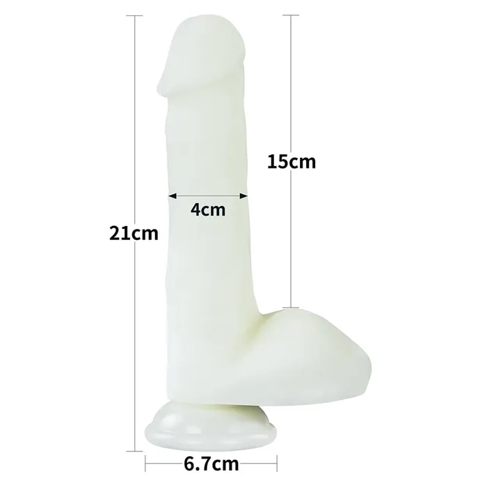 LOVETOY Dildos 80 Glow in the Dark Silicone Dildo