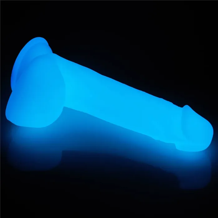 LOVETOY Dildos 80 Glow in the Dark Silicone Dildo