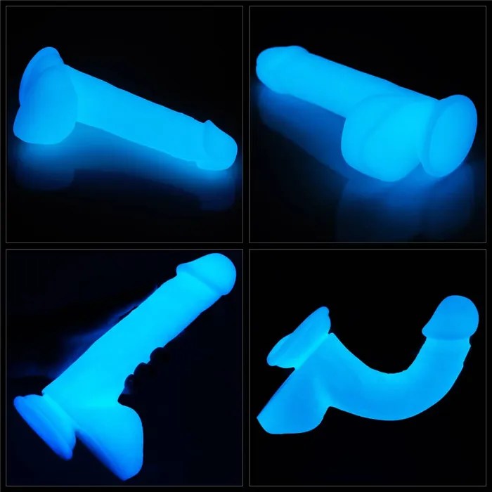 LOVETOY Dildos 80 Glow in the Dark Silicone Dildo