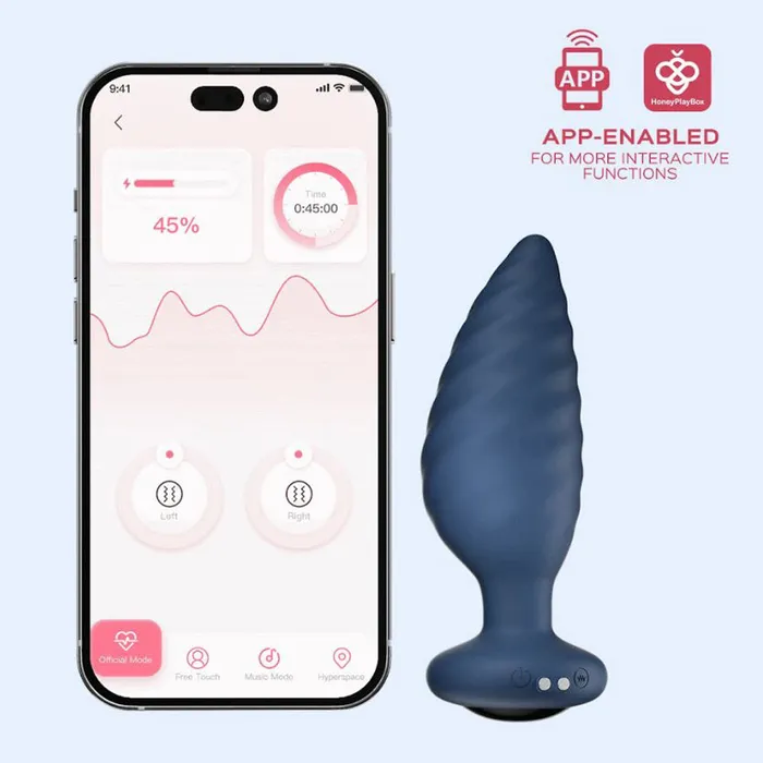 Male Sex Toys Honey Play Box Noah AppControlled Rotating Anal Plug