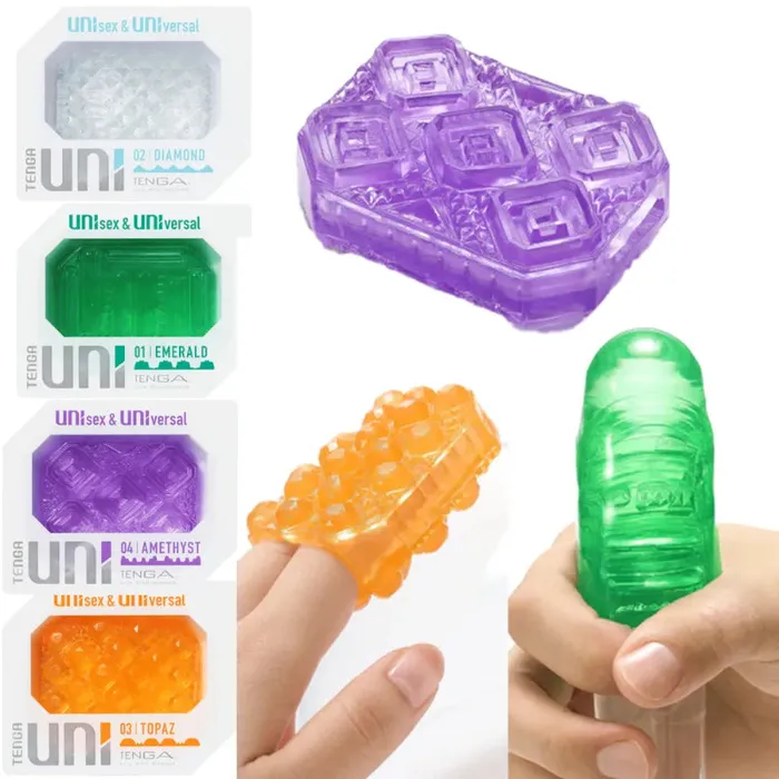 Male Sex Toys Tenga Uni Unisex Universal Masturbator for Men and Women Emerald FRISKY BUSINESS SG