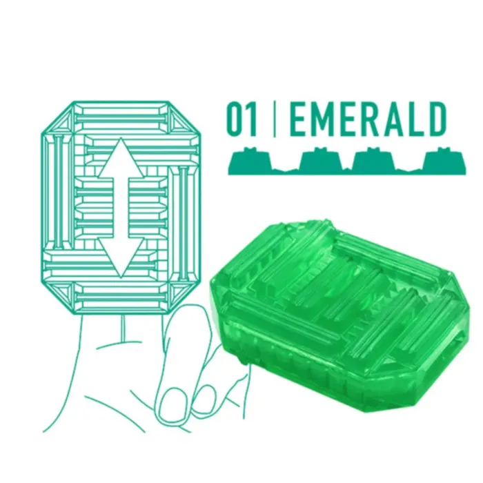 Male Sex Toys Tenga Uni Unisex Universal Masturbator for Men and Women Emerald FRISKY BUSINESS SG